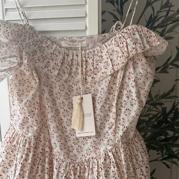 Down Wyndelin Floral Dress NWT M - organic cotton - Picture 2 of 3